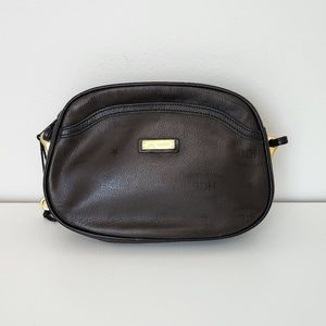 HCL Dark Brown Leather Crossbody Bag